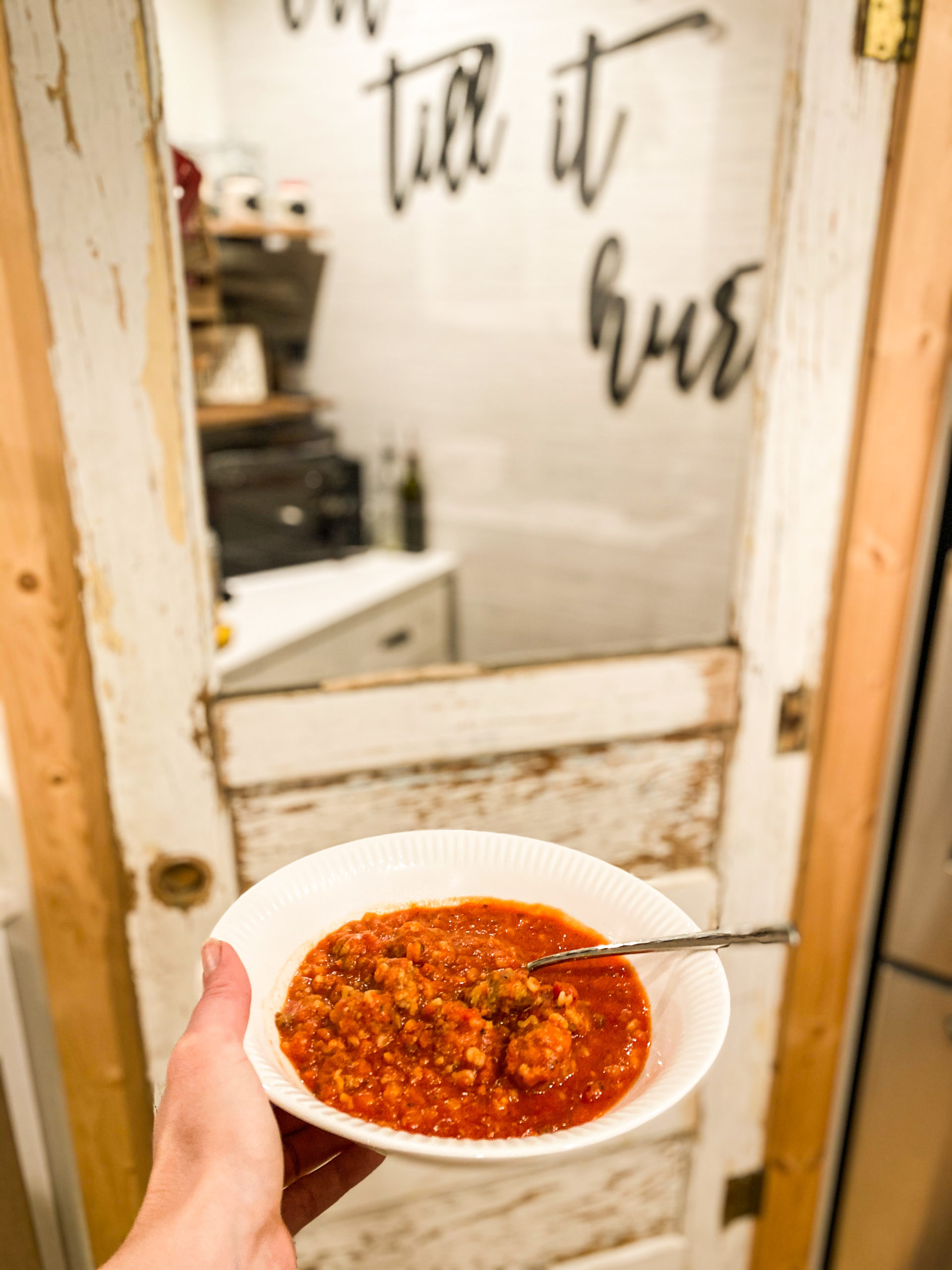 Homemade Spaghettios With Meatballs