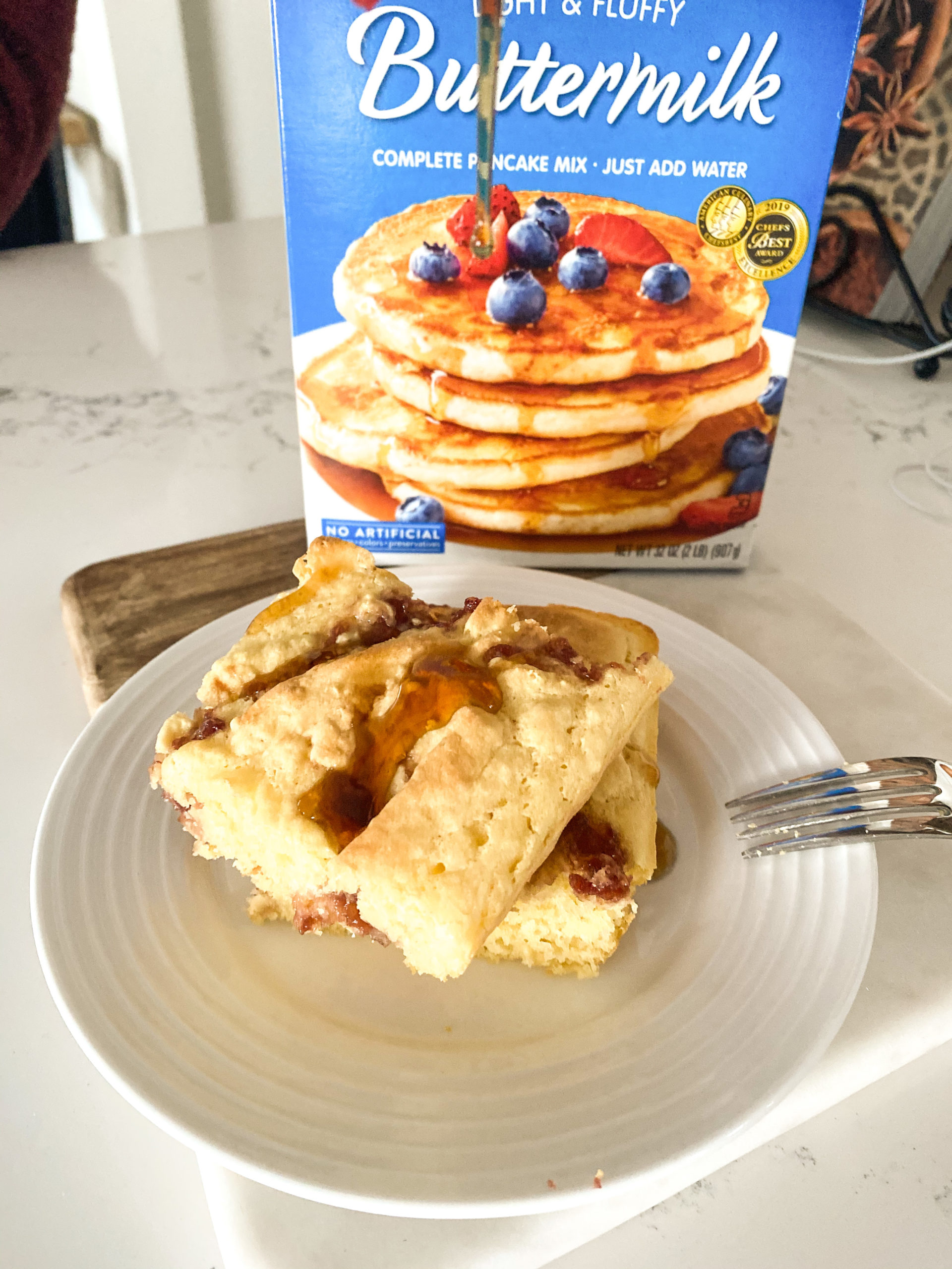 Strawberry Swirl Lazy Pancakes
