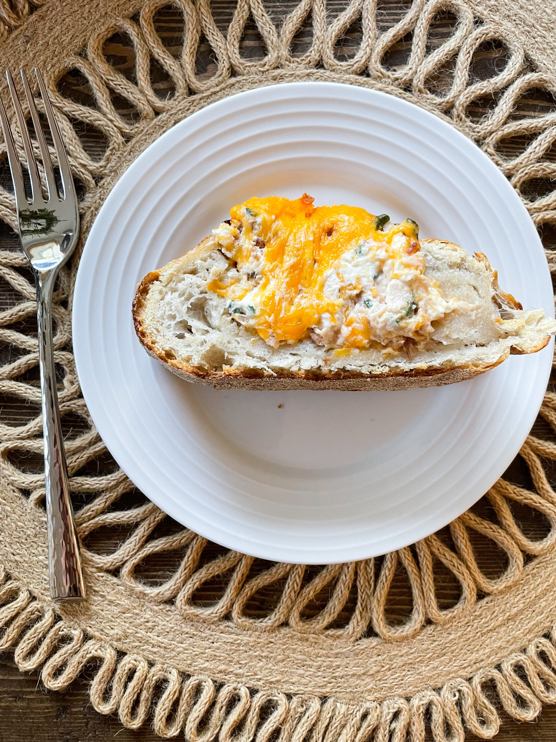 Chicken Bacon Ranch Stuffed Bread