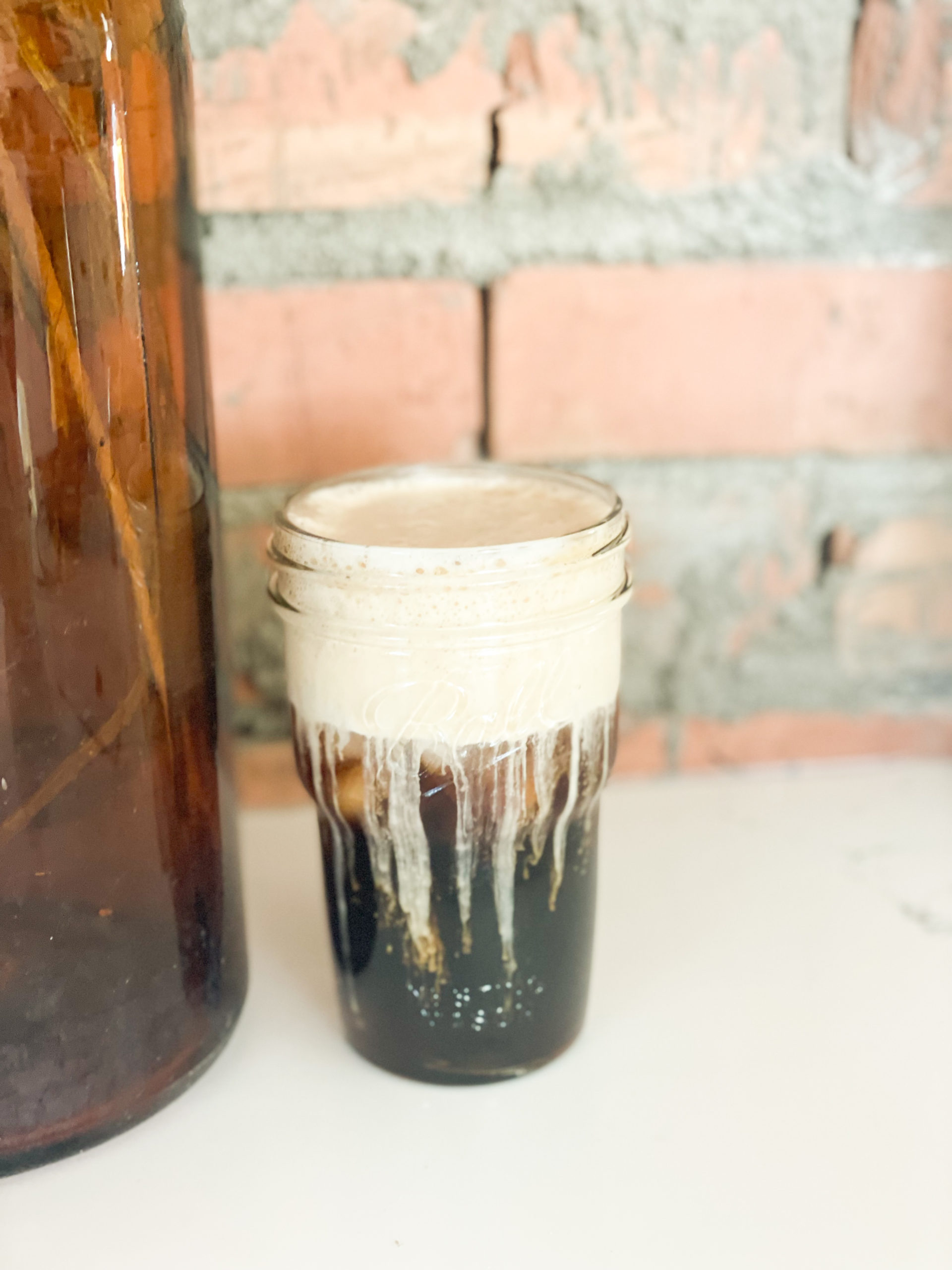 Maple Iced Coffee With Caramel Foam