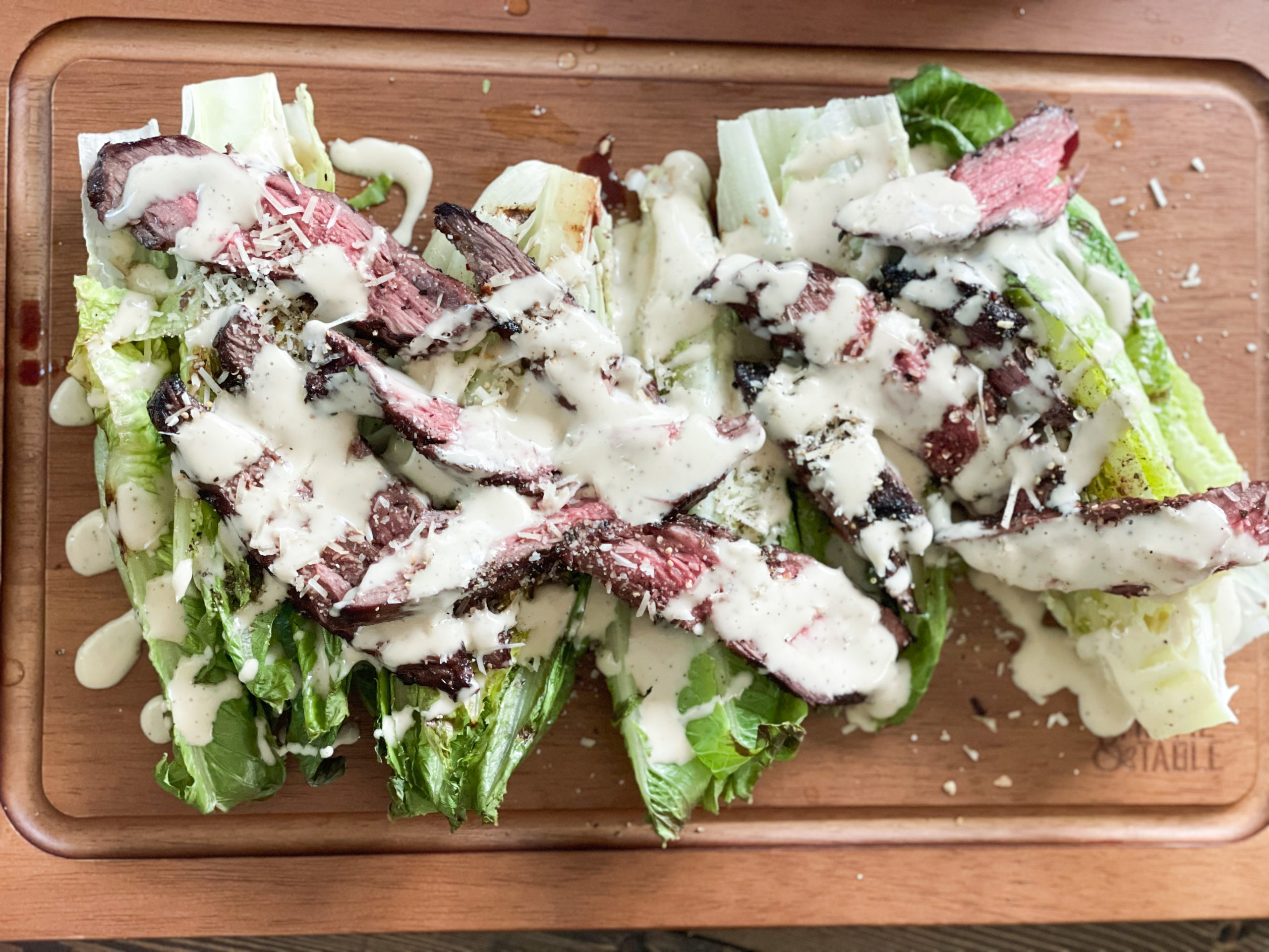 Grilled Caesar Steak Salad