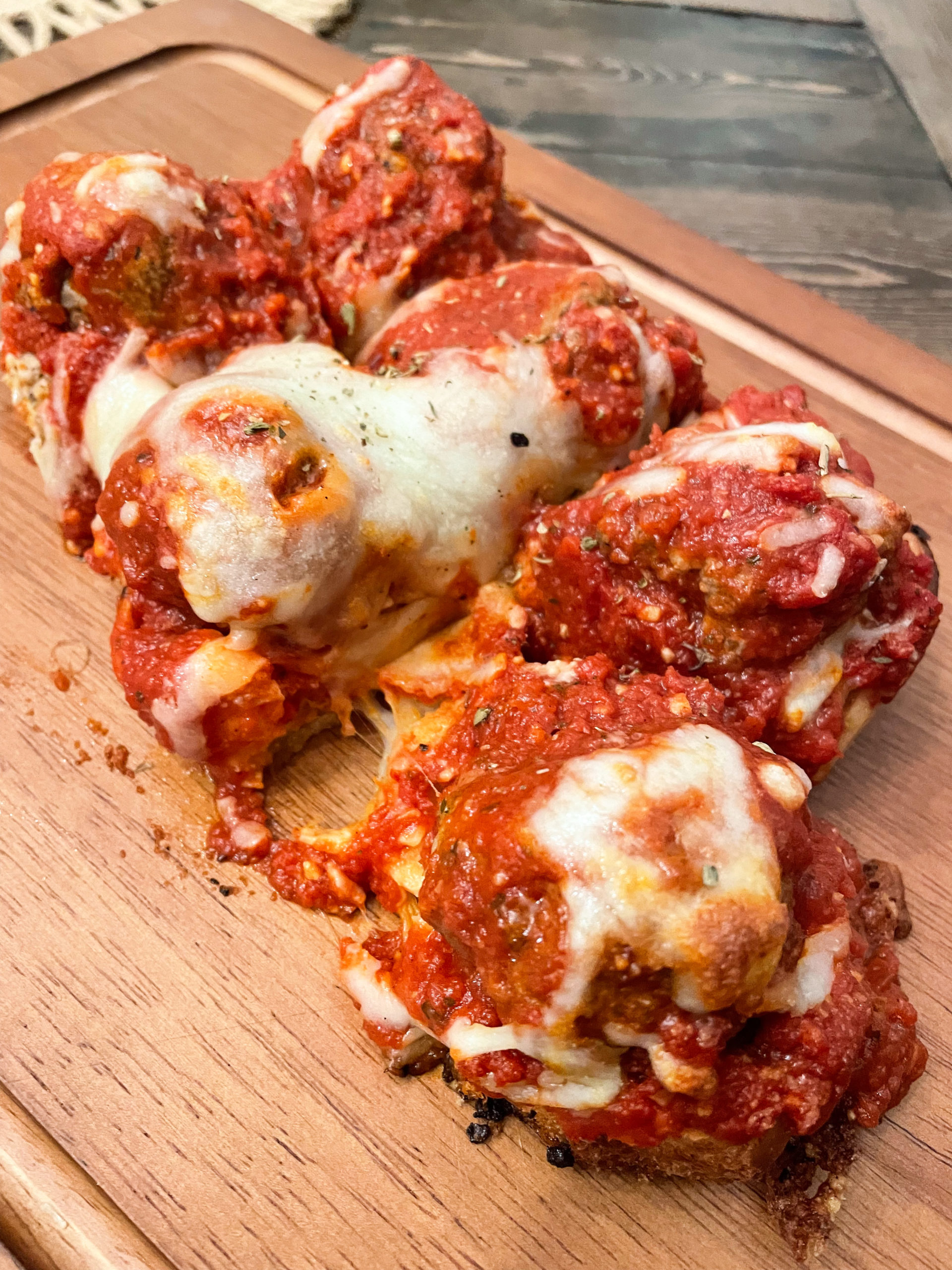 Cheesy Meatball Sliders