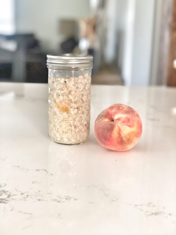 Peach Overnight Oats 