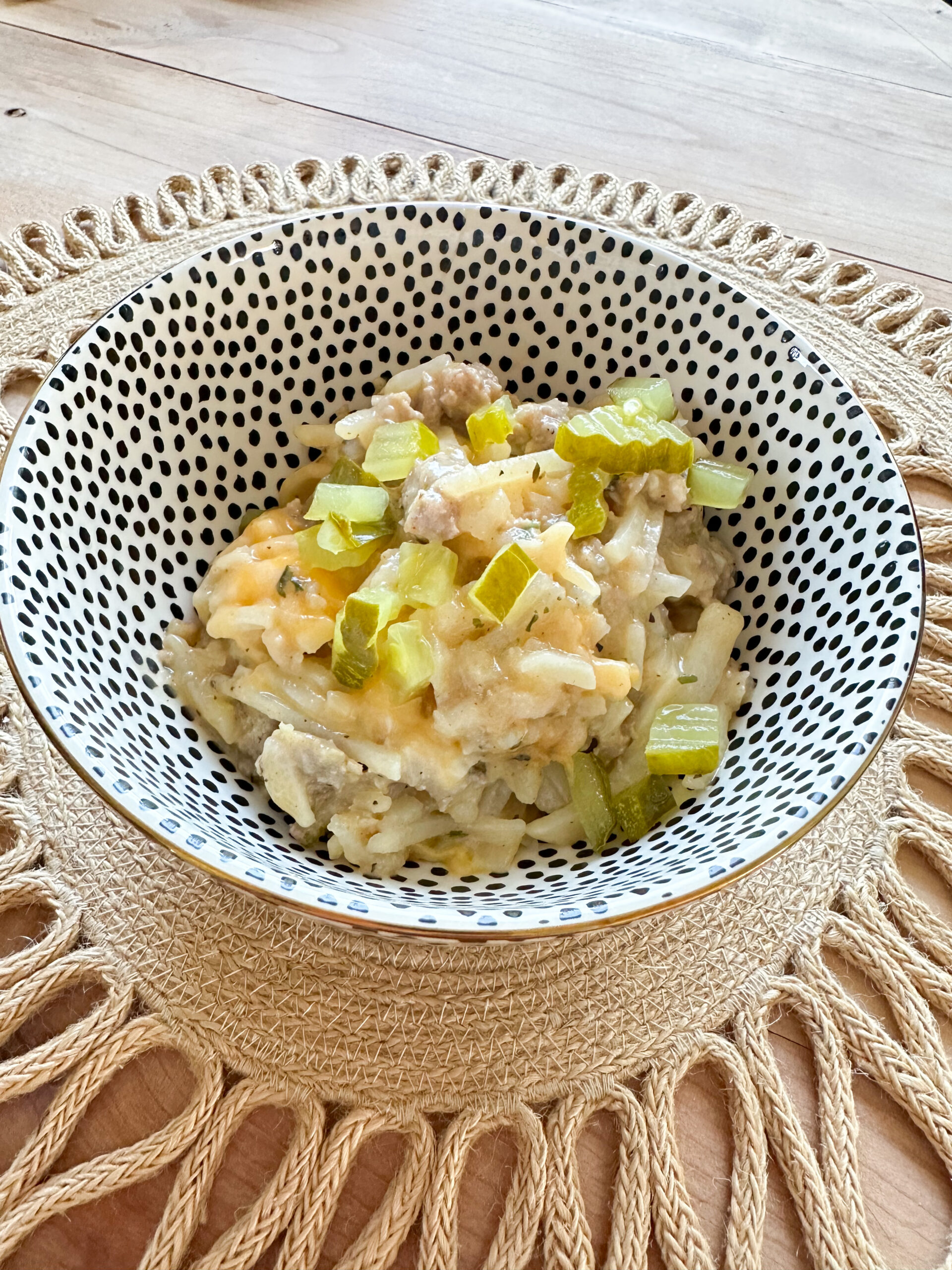 Crockpot Cheeseburger Casserole