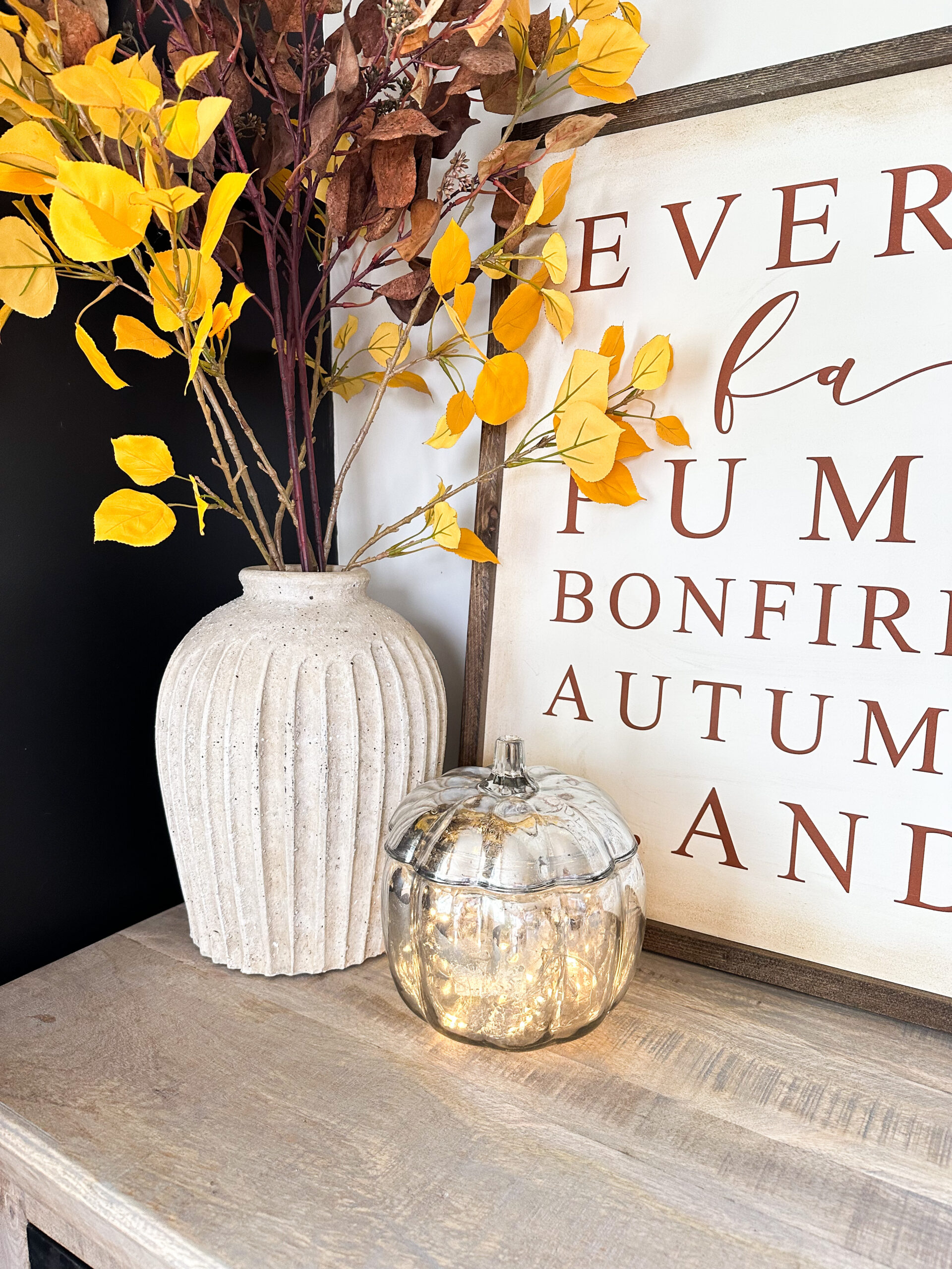 DIY Mercury Glass Pumpkin