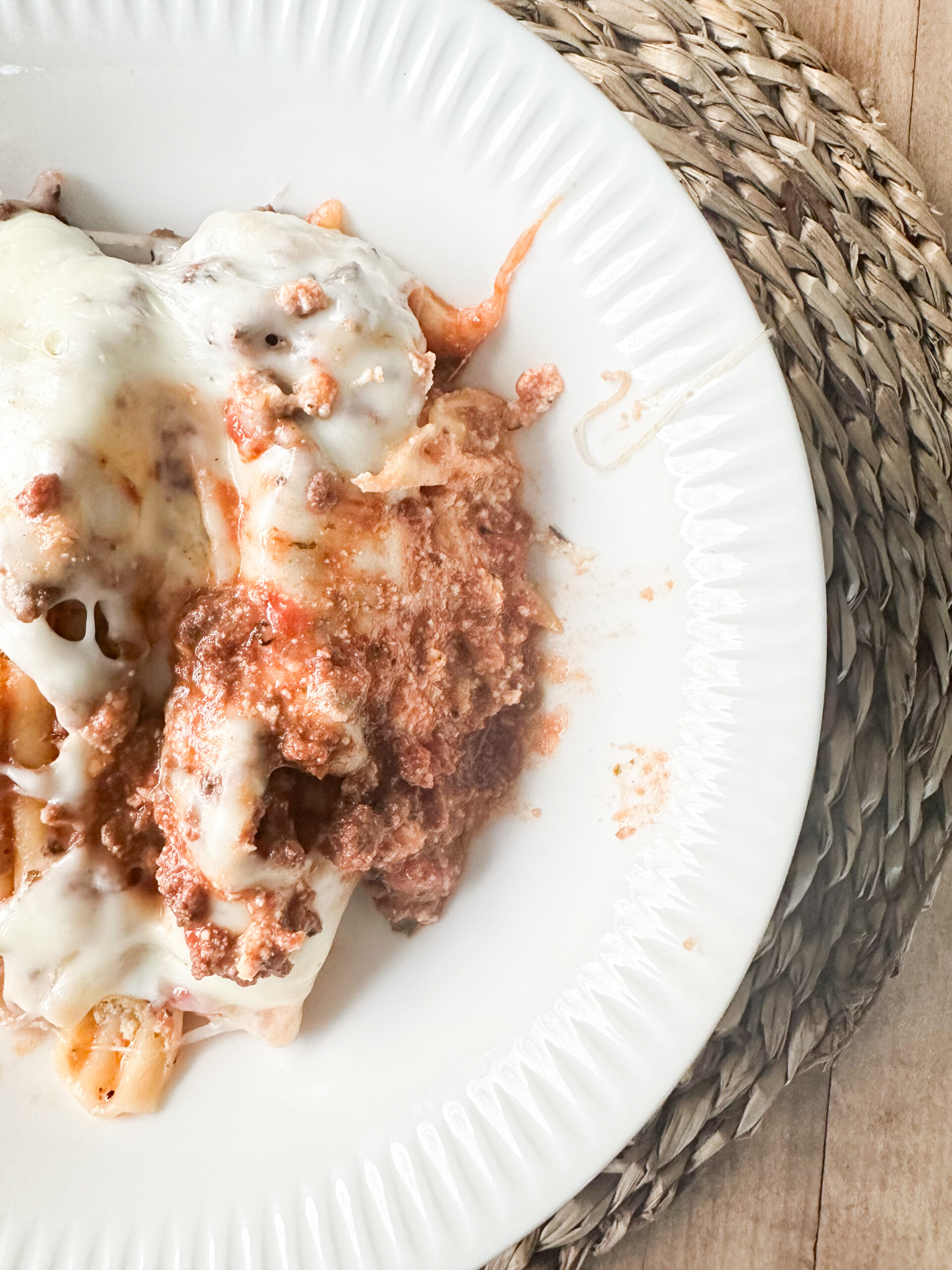 No Bake Crockpot Manicotti