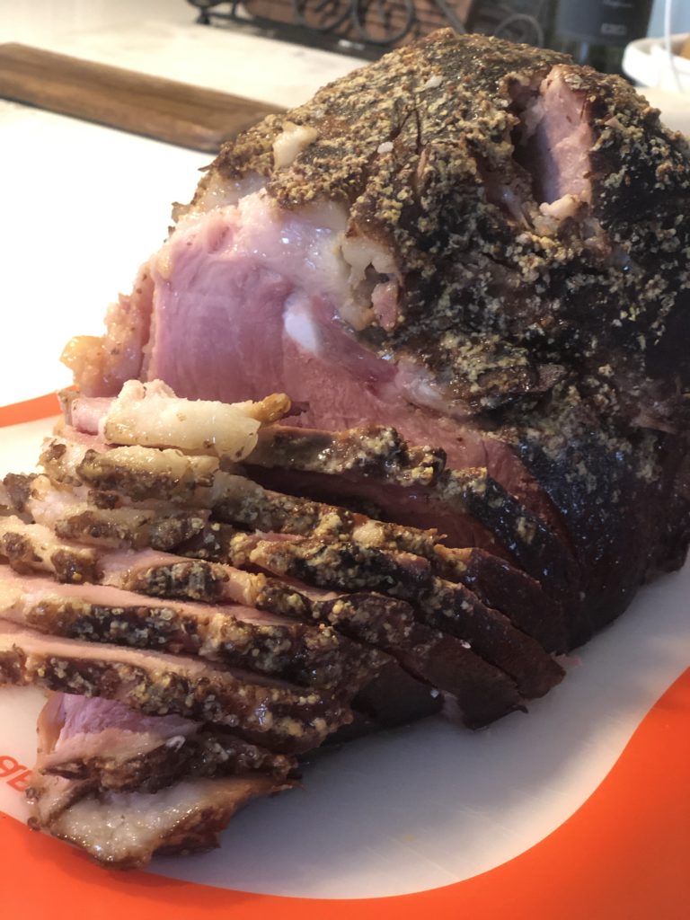 Crockpot Ham with Honey Dijon Glaze