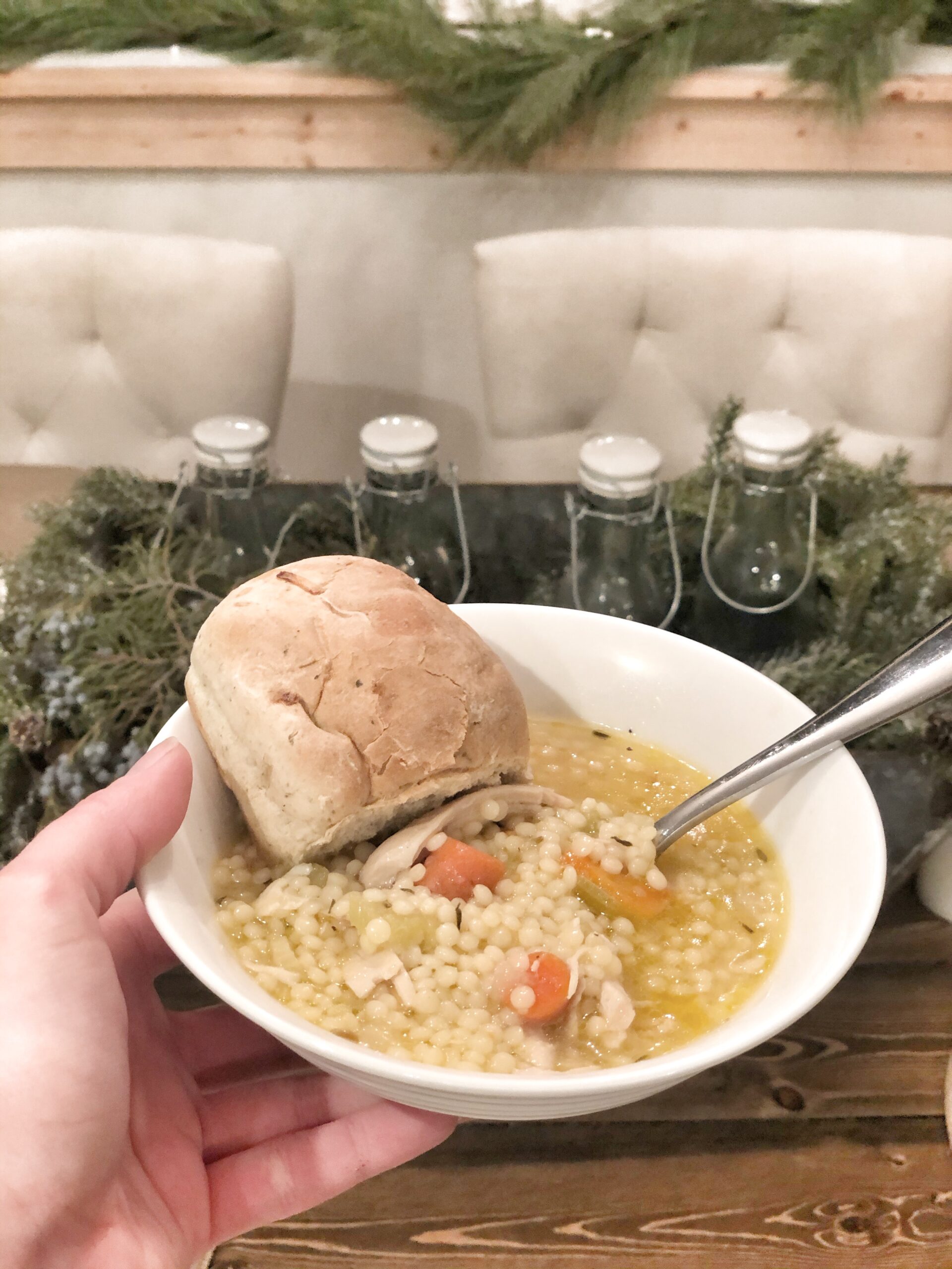 Lemon Chicken Orzo Soup