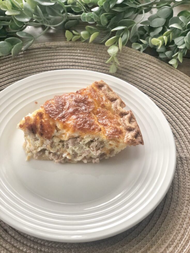 Sausage and Cheese Quiche 