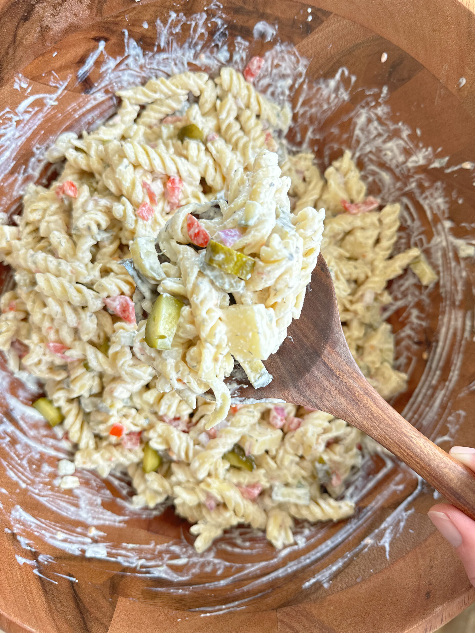 Dill Pickle Pasta Salad