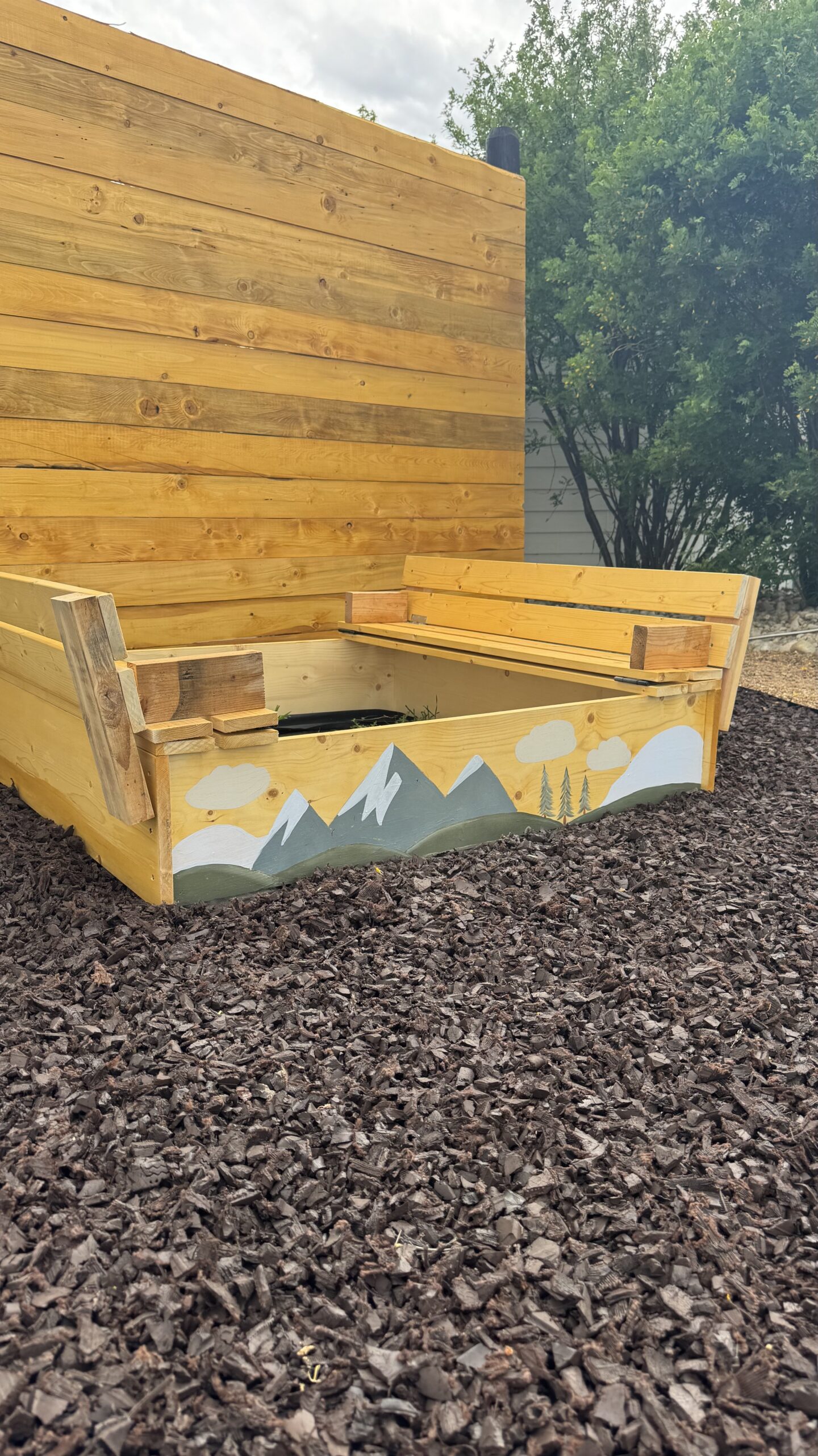 Sandbox With Built In Bench