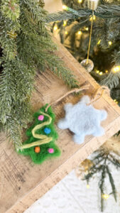 Easy Needle Felt Ornaments