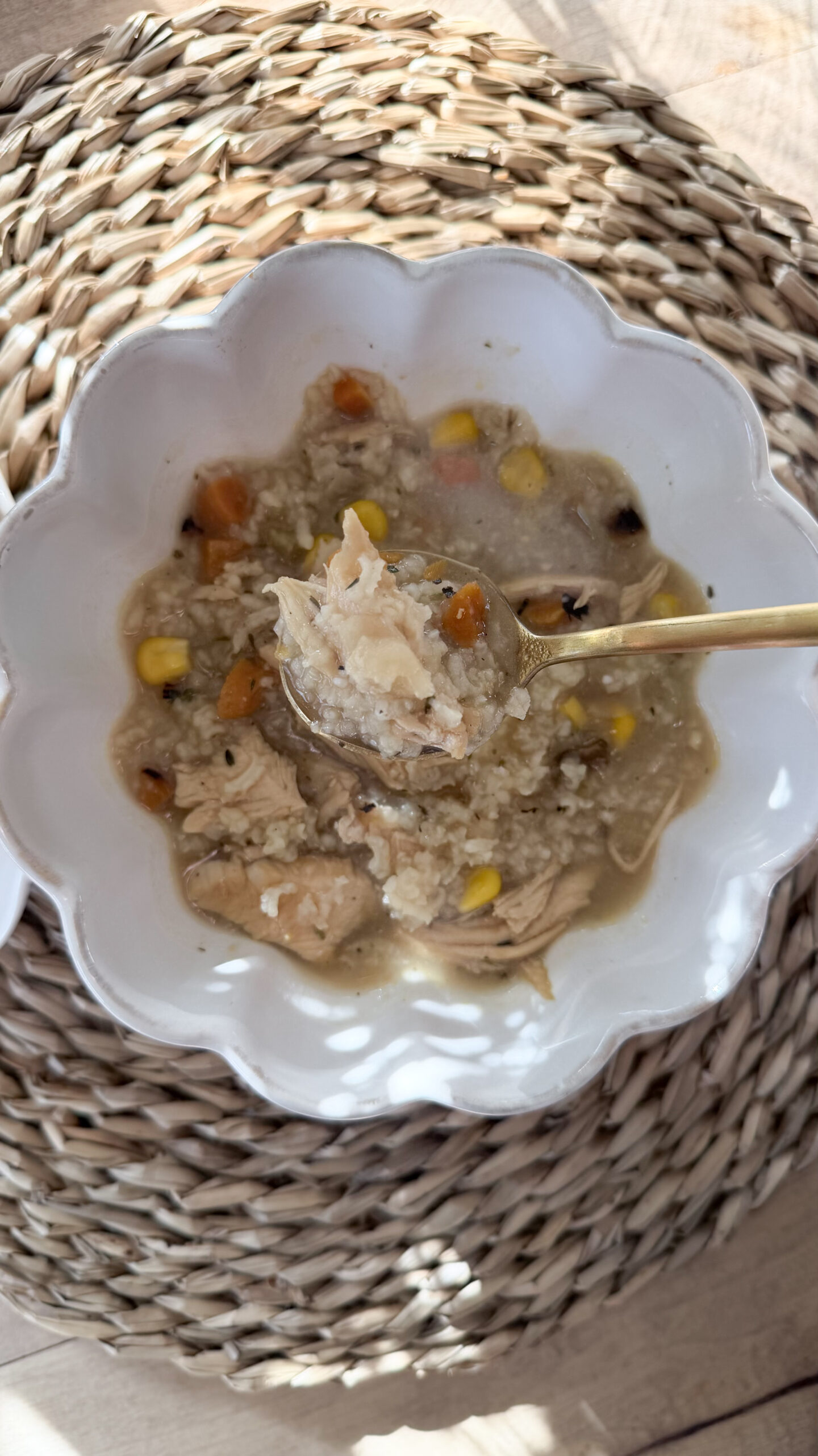 Leftover Turkey and Rice Soup