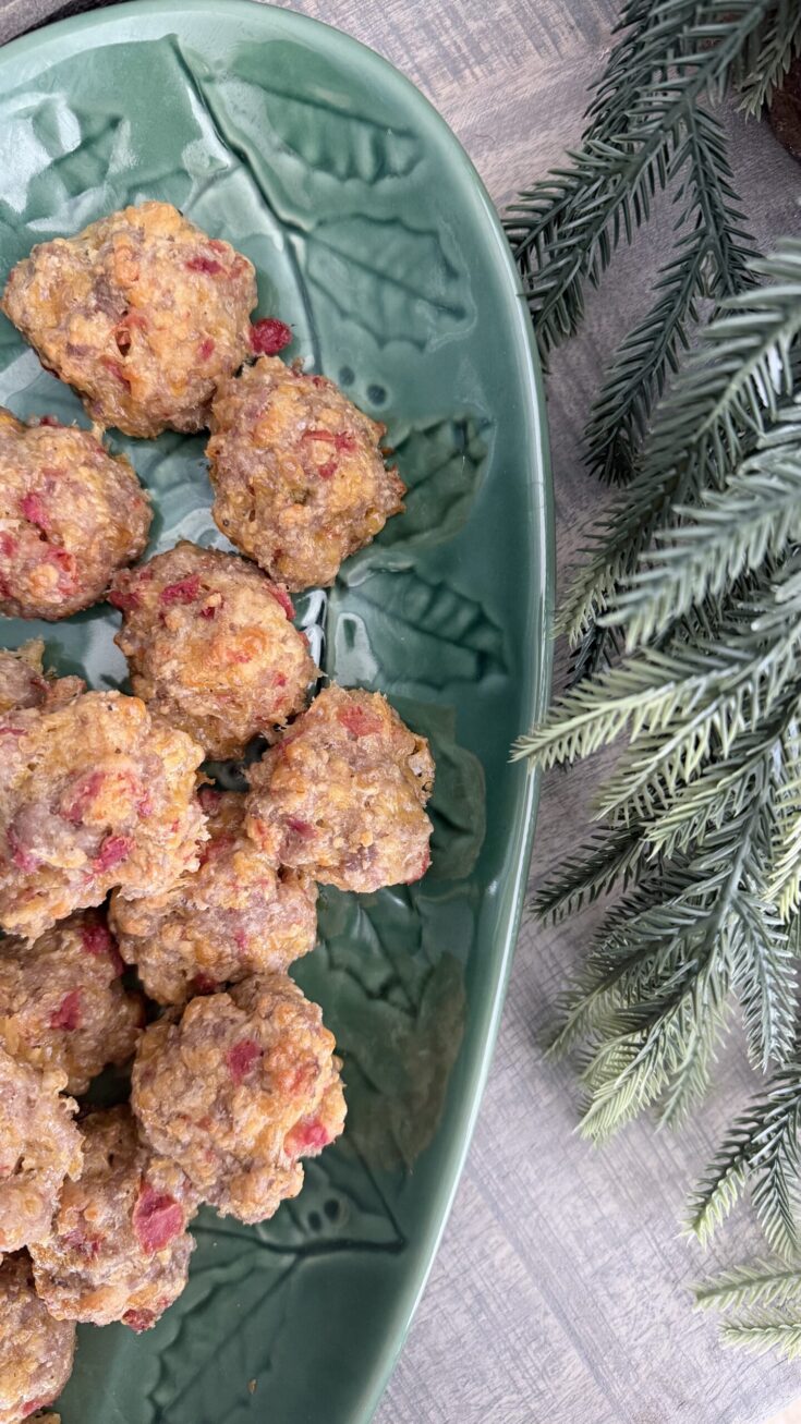 Savory Rotel Sausage Balls