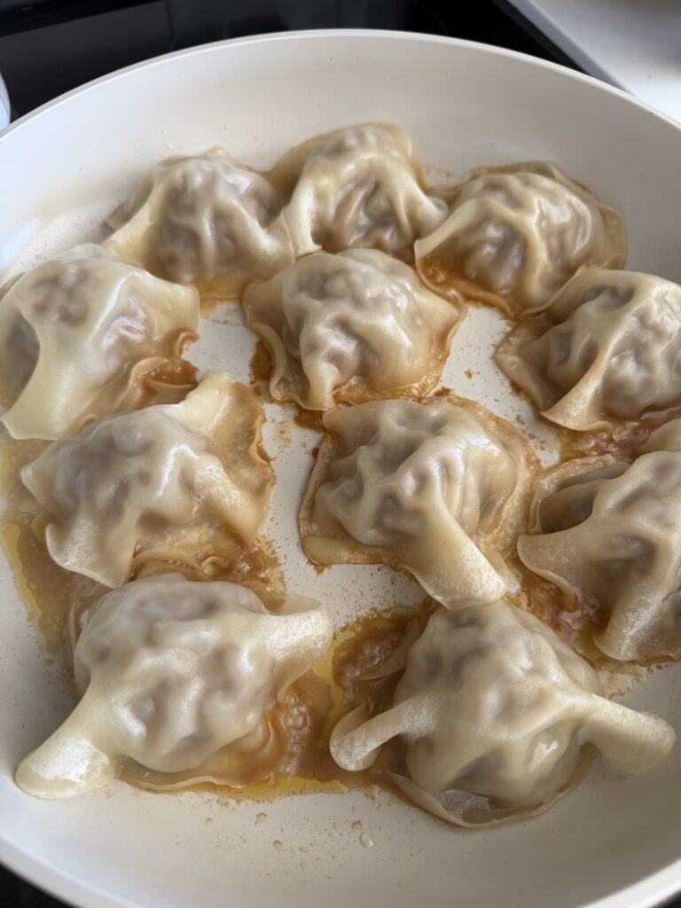 dumplings after being steamed