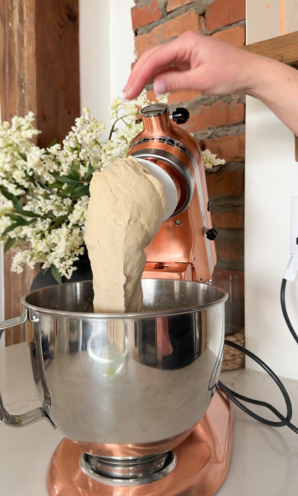 dough after being kneaded.