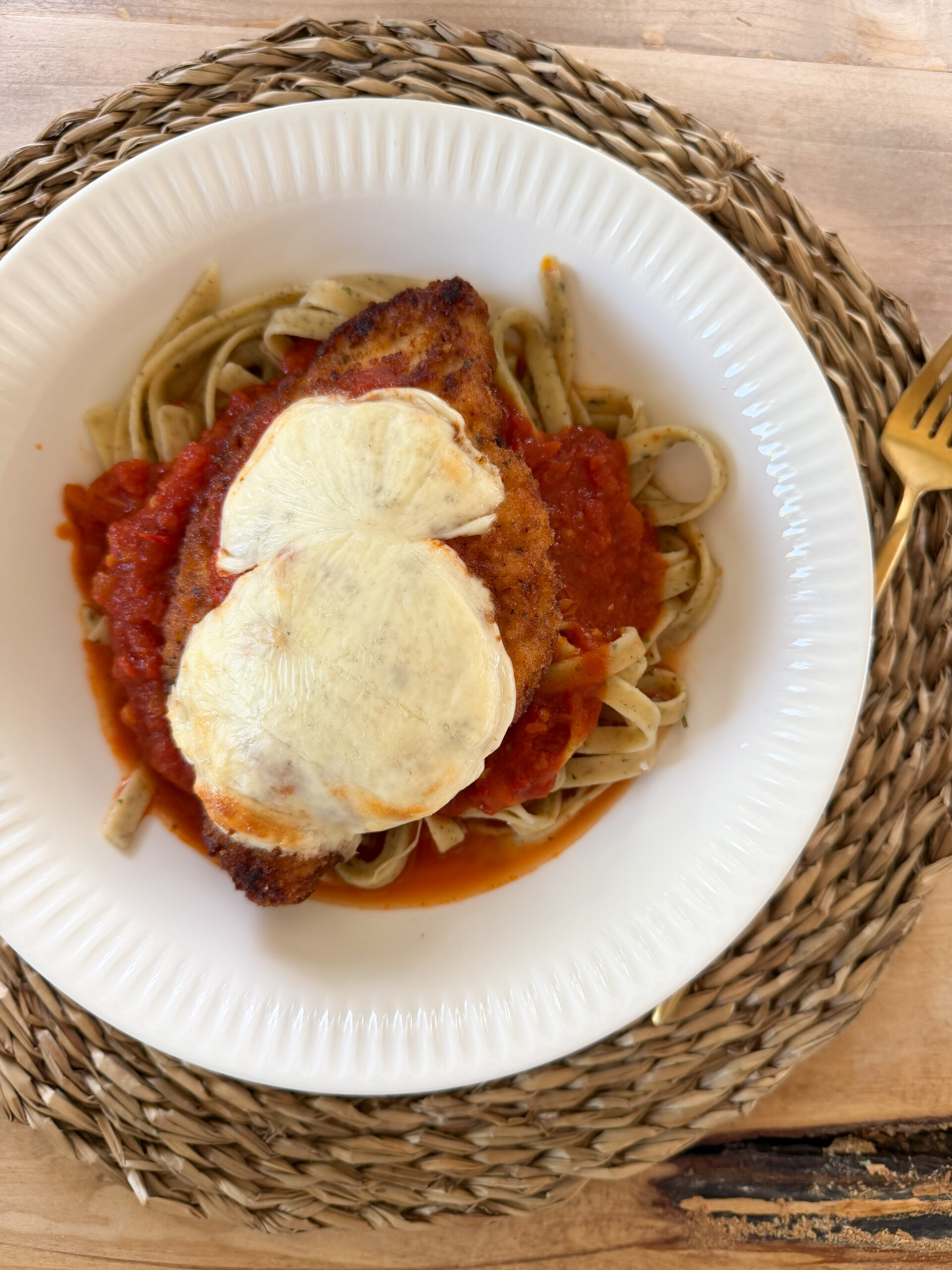 chicken parm plated