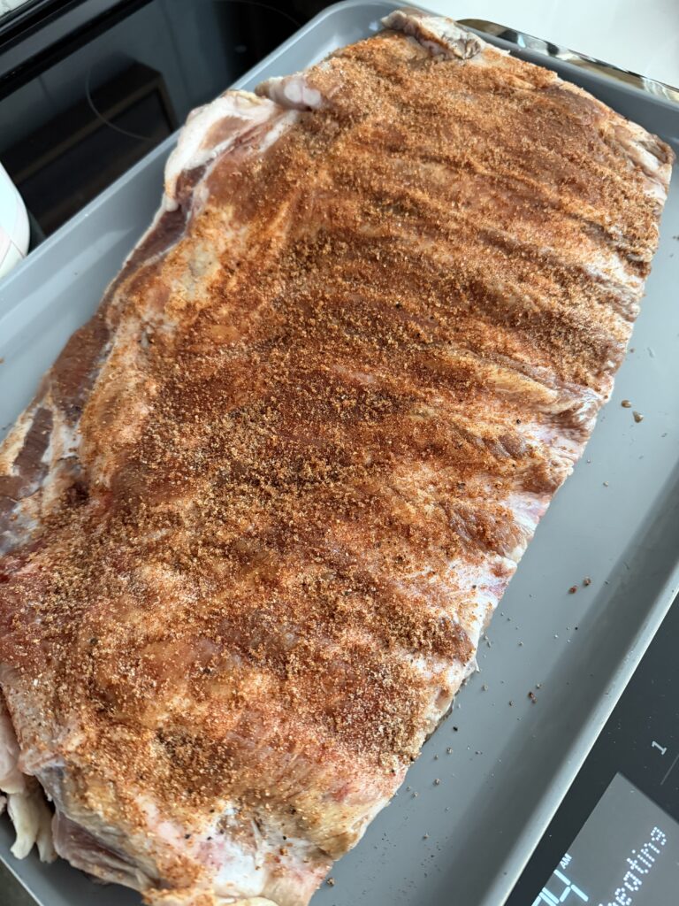 ribs with rub on them