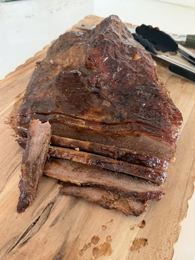 sliced on board