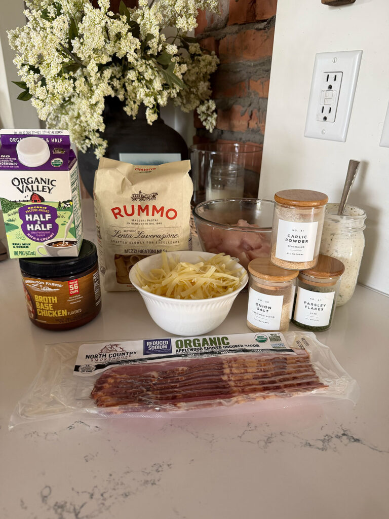 chicken bacon ranch pasta ingredients