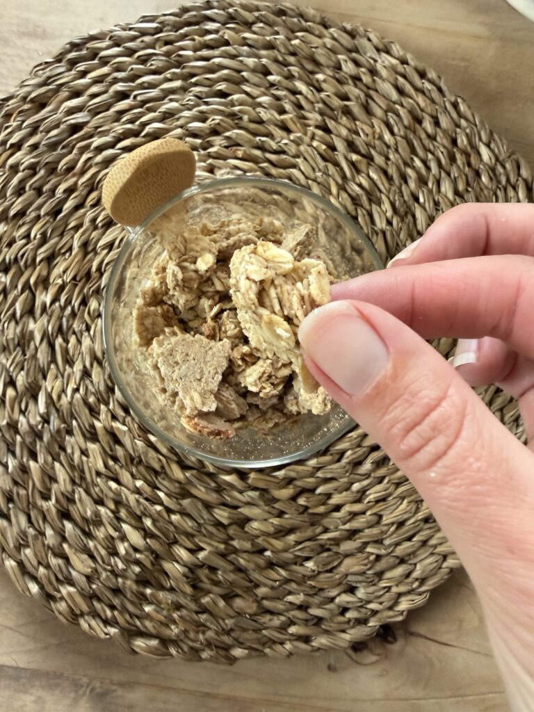 granola in jar