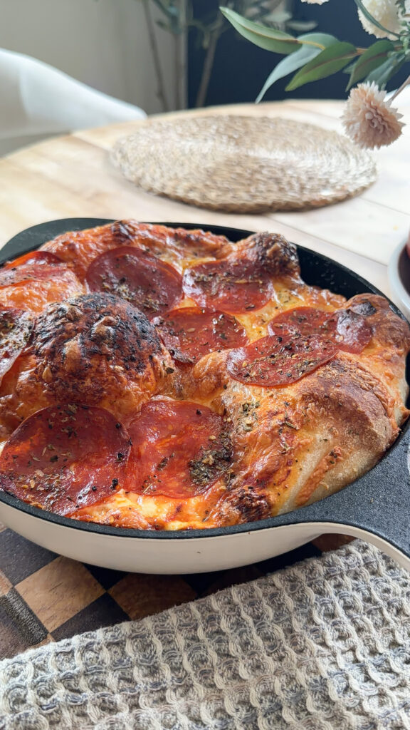 pizza on table