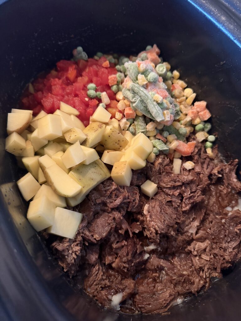 ingredients in crockpot